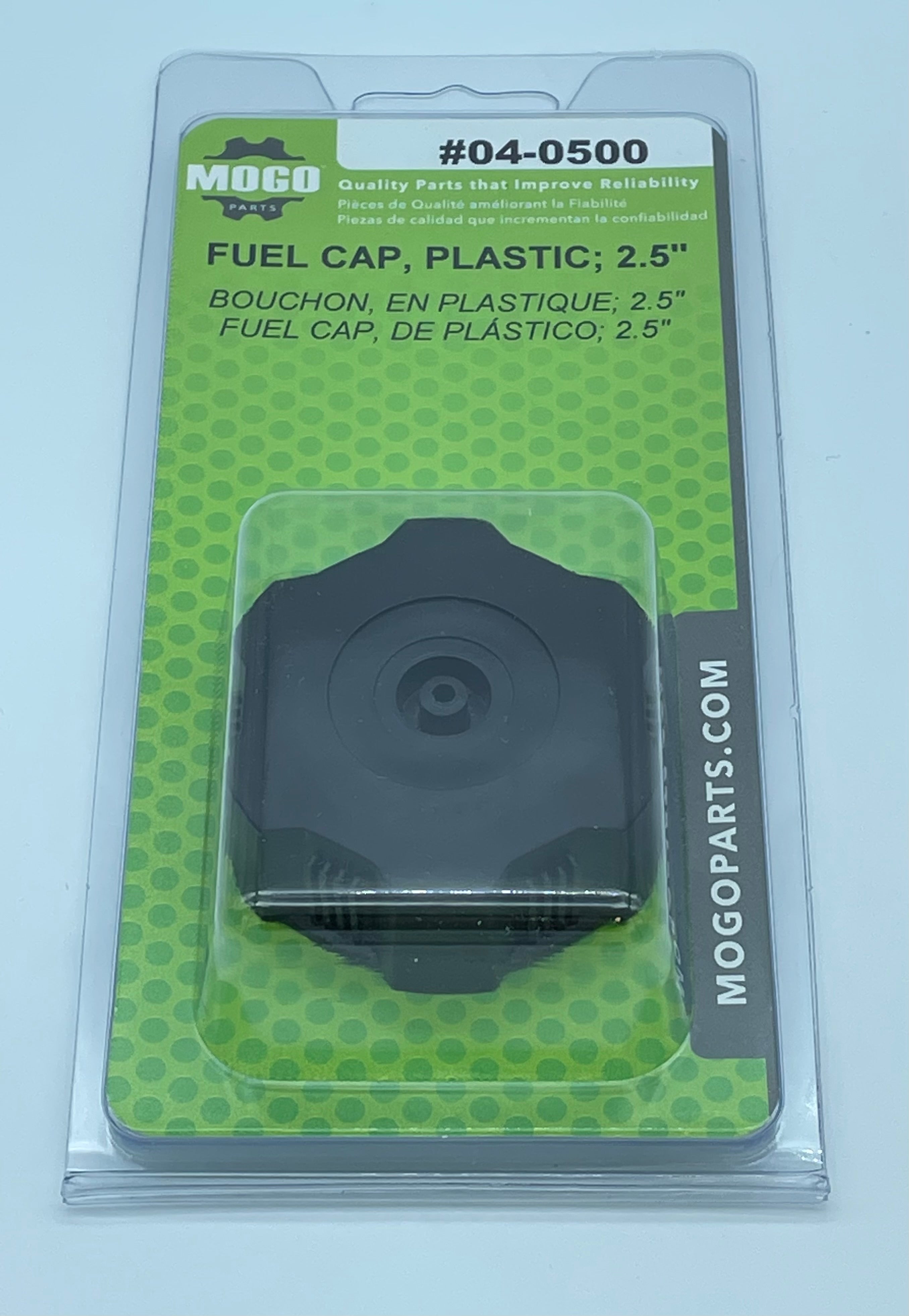 FUEL CAP, PLASTIC; 2.5"