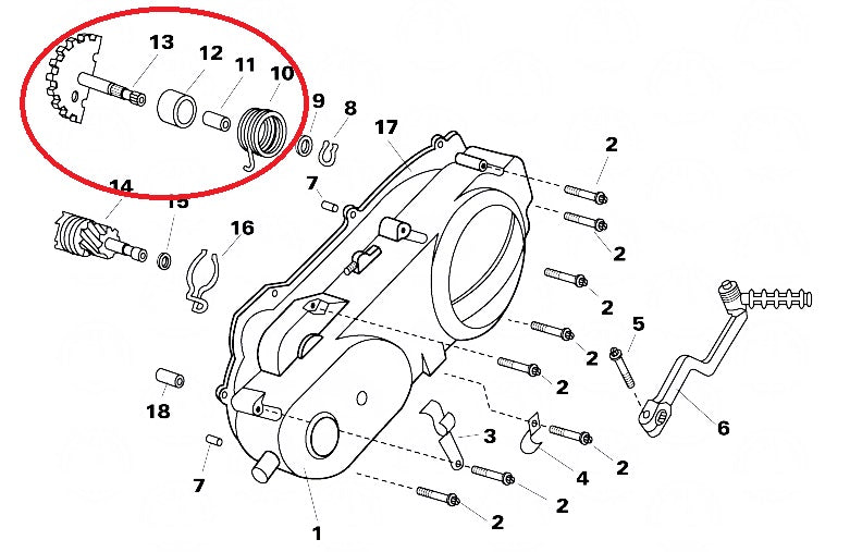 START GEAR GY6 125/150 (138mm)