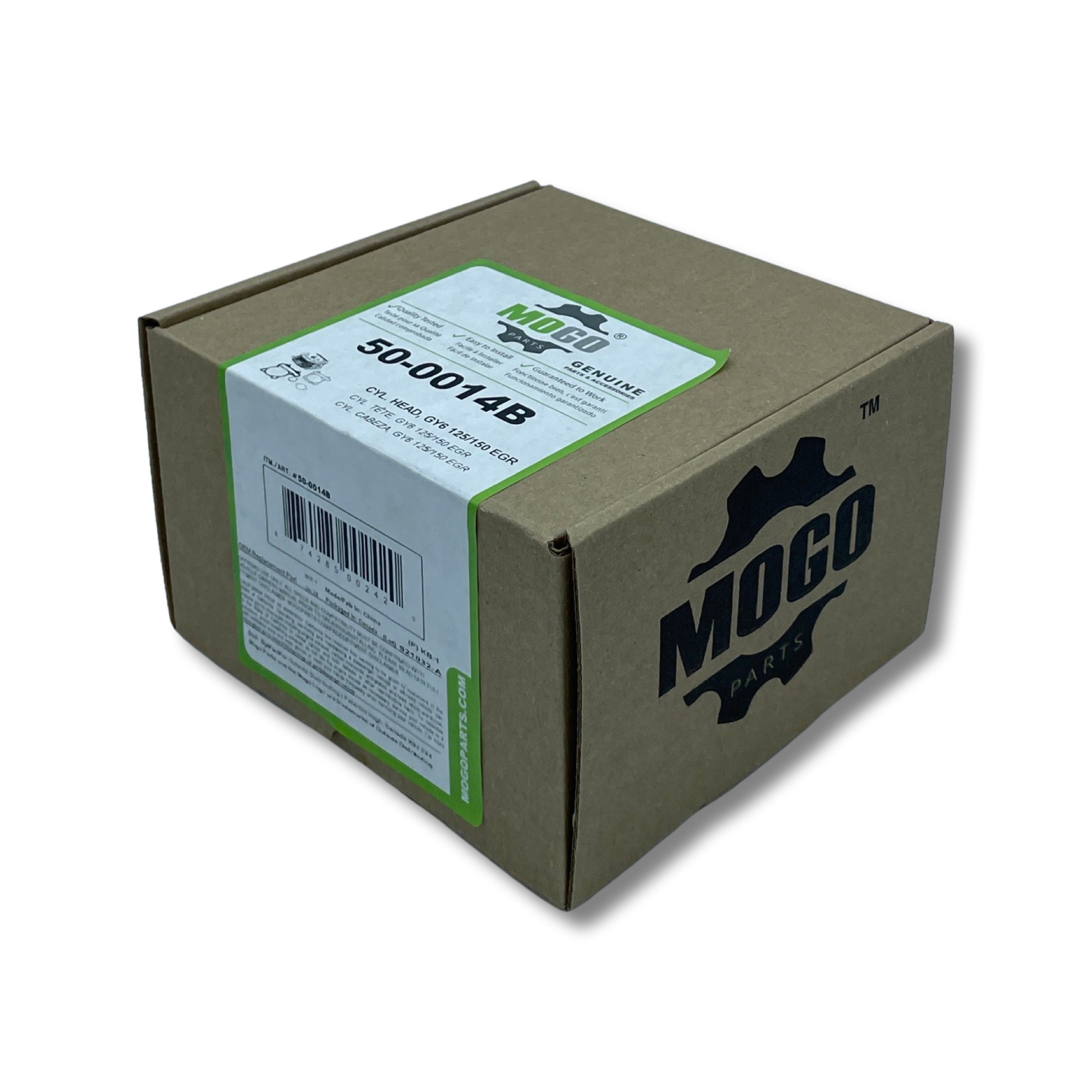 [#50-0014B] CYLINDER HEAD ASSEMBLY, GY6 125/150 EGR (WITH VALVES)