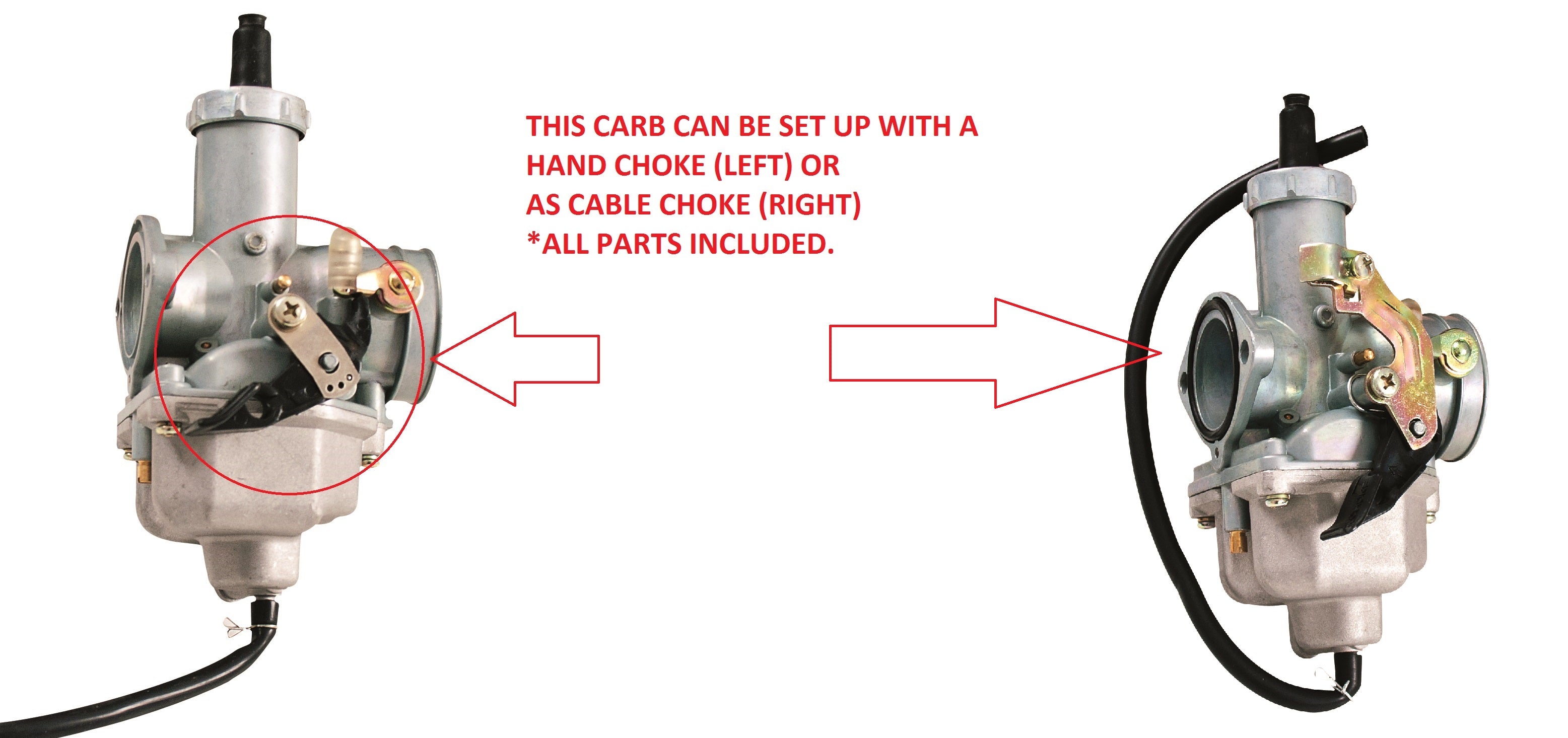 CARBURETOR 30mm VERTICAL 150-250cc