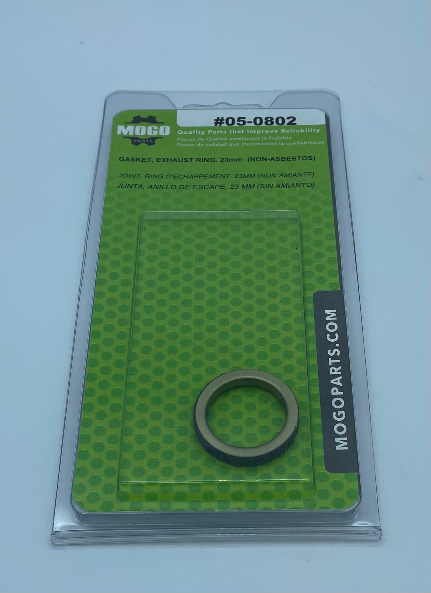 EXHAUST GASKET RING, 23mm (NON-ASBESTOS)