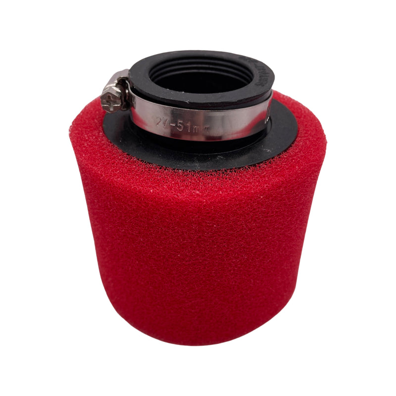AIR FILTER 38-40mm, HP RED FOAM WITH PRE-FILTER