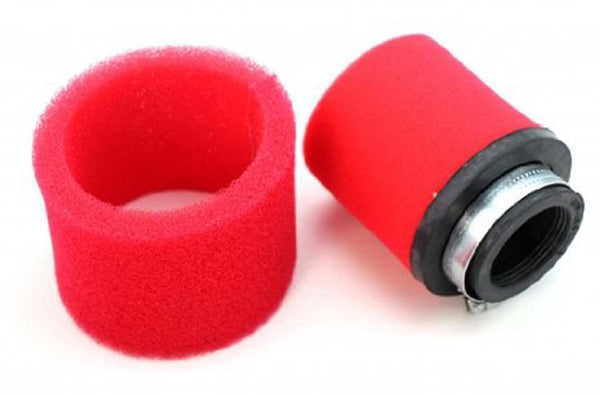 AIR FILTER 38-40mm, HP RED FOAM WITH PRE-FILTER
