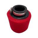 AIR FILTER 38-40mm, HP RED FOAM WITH PRE-FILTER