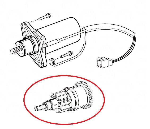 START GEAR ASSEMBLY, GY6 50cc