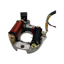 STATOR, 2-COIL WITH MOUNT PLATE (5+2 WIRE)