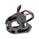 STATOR, 2-COIL WITH MOUNT PLATE (5+2 WIRE)