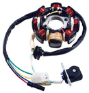 STATOR, 8-COIL (3+2 WIRE), 3-SLOT MALE CONNECTOR