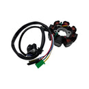 STATOR, 8-COIL (3+2 WIRE); 4-SLOT MALE CONNECTOR