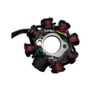 STATOR, 8-COIL (3+2 WIRE); 4-SLOT MALE CONNECTOR