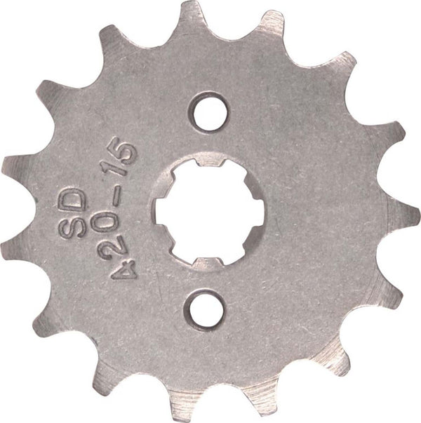 DRIVE SPROCKET: 420-15T; (FITS: 17mm SHAFT SIZE)