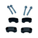 HANDLEBAR CLAMPS (SET WITH BOLTS), FITS STANDARD 7/8" BARS