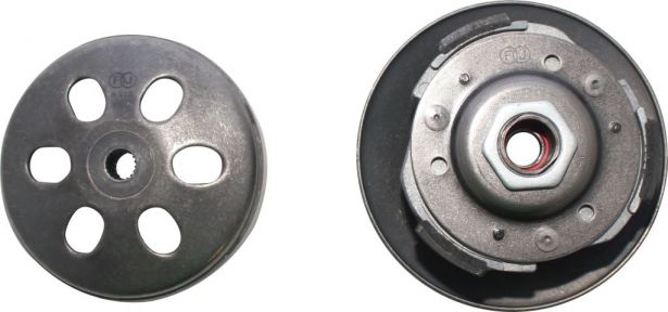 CLUTCH ASSEMBLY GY6 125/150cc (19 Spline); VERSION 2