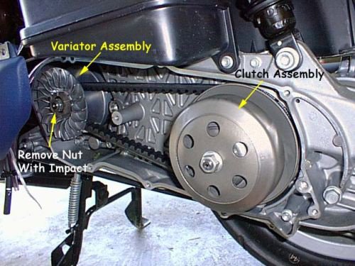 CLUTCH ASSEMBLY GY6 125/150cc (19 Spline, 140mm PULLEY)