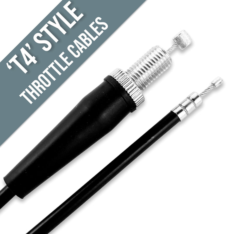 THROTTLE CABLE, T4 "STRAIGHT THREAD" TYPE  (33-34" )
